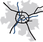 Schematická mapka Hradce Králové