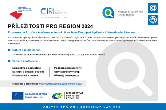 Pozvánka na konferenci Dostupné bydlení v Královéhradeckém kraji
