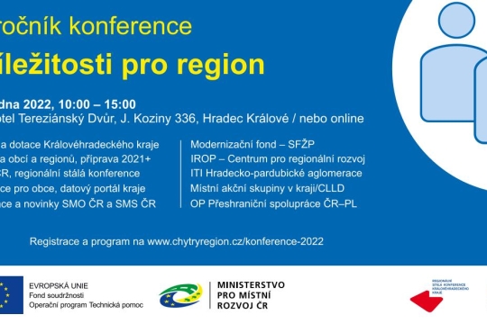 Královéhradecký kraj a Centrum investic rozvoje a inovací pořádá již 7. ročník konference Příležitosti pro region