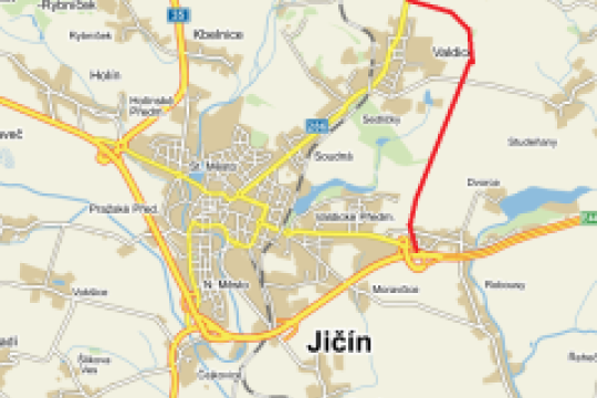 Kraj hledá projektanta silniční přeložky Jičín, Robousy – Valdice