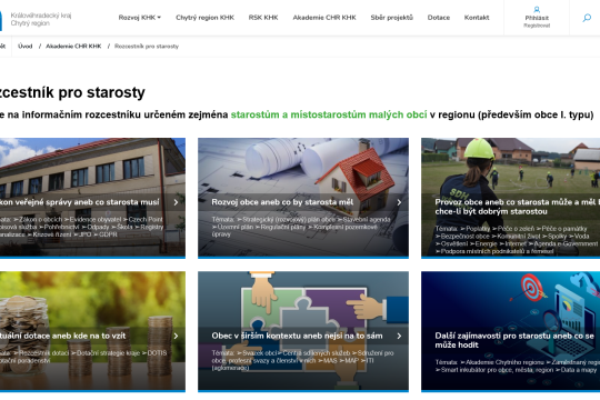 Web Chytrý region nabízí informační rozcestník nejen pro starosty malých obcí
