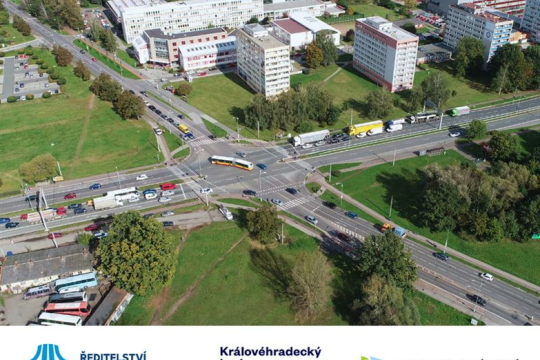 Rekonstrukce křižovatky Mileta v Hradci Králové začne 2. dubna