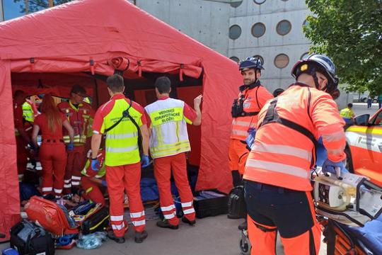 Aktivní útočník 2024 - taktické cvičení složek IZS Královéhradeckého kraje