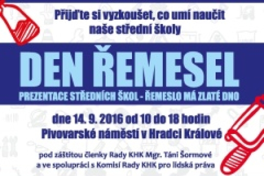 Řemeslo má zlaté dno. Přijďte se o tom přesvědčit na Pivovarské náměstí na Den řemesel