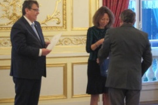 Hejtman Lubomír Franc předal v Paříži ceny Václava Černého