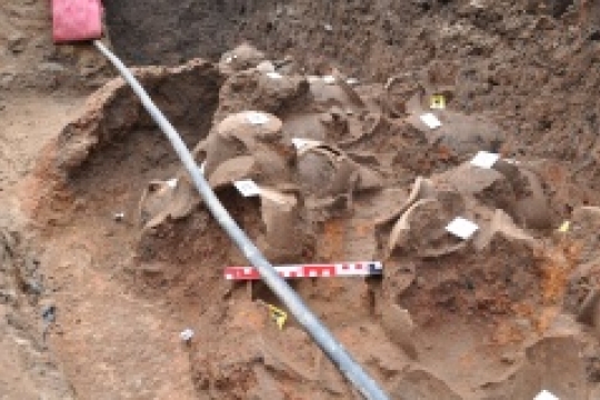 Unikátní nález středověké pece v Hořicích