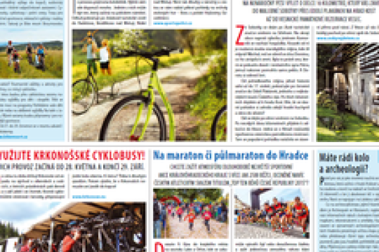 Přečtěte si letní Turistické noviny pro východní Čechy