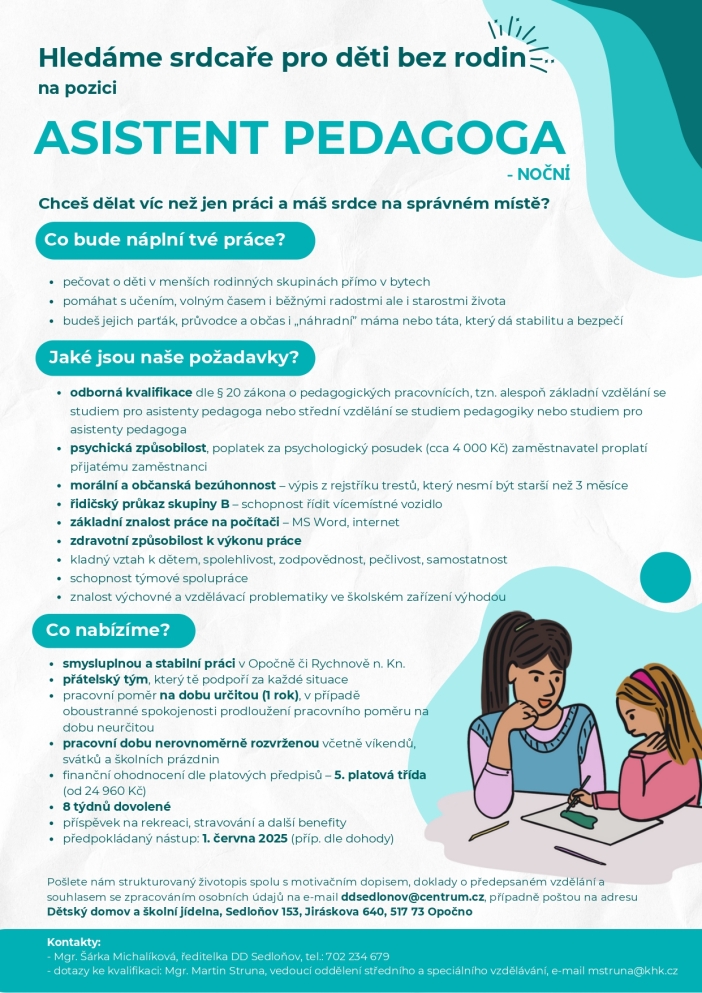 inzerát DD Sedloňov